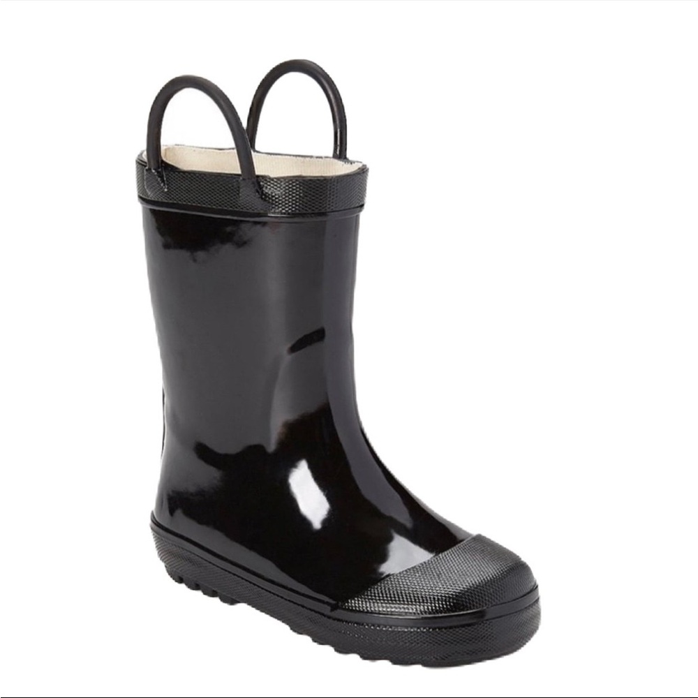 Lilly of New York black rain boots